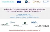 Validation of ocean colour satellite products in coastal ...amt4sentinelfrm.org/getattachment/Project_Meeting/... · MOW1 . Results: atmospheric corrections (S3plus) NRMSE on multi-spectral
