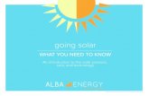 WHAT YOU NEED TO KNOW - Solar Power Company & Solar Panel ... · types of inverters o˚ered by most solar companies. DC AC To home & meter Microinverters DC AC To home & meter String