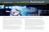 Management Treasury Advisor...Q4 2016 ISSUE 110 In This Issue Evolving Payments Landscape: pg 1Ⅰ Quick Deposit Mobile: pg 4 Ⅰ Cybersecurity: pg 5 Ⅰ DOL Overtime Changes Delayed:
