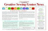 Creative Sewing Center News - Amazon Web Servicessiterepository.s3.amazonaws.com/1049/october_2012.pdf · Serving the Metroplex Since 1977 4913 S. Hulen Street • Fort WortH, texaS