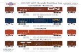 CSX Ferromex Norfolk Southern · Norfolk Southern RND14820 HO 50’ ACF OutsideEra: Post Box Car, CN #418608 ... per diem rates and a generally lackluster economy, many of the new
