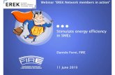 Stimulate energy efficiency in SMEs - ON FIREblog.fire-italia.org/.../2019/06/2019-06-EfficiencySMEs.rev1_.key.pdf · 5.Presentation of investment projects. 10 1 2 3. Risk perception