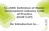 CL:AIRE Definition of Waste: Development Industry Code of ... · Note 1: Budget 2014 - increase in the standard & lower rates in line with inflation (RPI) rounded to the nearest 5