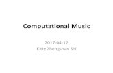 computational music - Maya Ackerman · In music, texture refers how individual "voices" stack up (e.g., monophony, polyphony, counterpoint) and interact with each other to form a
