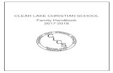 CLCS Family Handbookclcs.tv/wp-content/uploads/2017/08/2017_2018... · CLCS Family Handbook 2017-2018 1 FOREWARD Clear Lake Christian School (CLCS) is dedicated to providing students