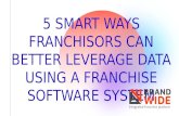 5 Smart ways franchisors can better leverage data using a franchise software system