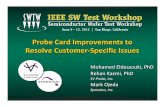Probe Card Improvements to Resolve Customer Specific Issues · (WST) Probe Card Wired Space Transformer (WST) Probe Card. The Goal •To Keep WST Advantages: –Quick Turn Around