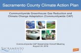 Communitywide Greenhouse Gas Reduction and Climate Change ... · Sacramento County Climate Action Plan Communitywide Greenhouse Gas Reduction and Climate Change Adaptation (Communitywide