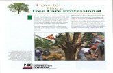 Hire a Tree Care Professional - Edenton, North CarolinaF6F20A6A-6B1C-48B… · Tree care professionals provide a va riety of services to help protect trees. Full-service arborists