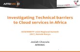 Investigating Technical barriers to Cloud services in Africa · Africa IXPs . Measurement Platforms ~230 RIPE Atlas probes in Africa 36 African countries