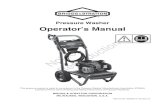 Pressure Washer Operator’s Manual · 2018. 3. 26. · • Turn pressure washer engine OFF and let it cool at least 2 minutes before removing fuel cap. Loosen cap slowly to relieve