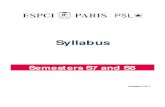 Syllabus - ESPCI Paris · 2020. 3. 3. · 3 The ESPCI Paris engineering program disruptive innovations in fields involving physics, chemistry and/or biology, while cultivating a solid