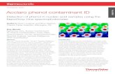 A cclaro phenol contaminant ID - assets.thermofisher.com€¦ · A cclaro phenol contaminant ID Detection of phenol in nucleic acid samples using the NanoDrop One spectrophotometer