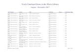 Newly Cataloged Items in the Music Library · 2018. 8. 22. · Newly Cataloged Items in the Music Library August - December 2017 Call Number Author Title Publisher Enum Publication