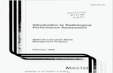 Introduction to Radiological Performance Assessment/67531/metadc620126/... · DOE/LLW-187 Introduction to Radiological Performance Assessment G. Moss Published February 1995 Idaho