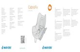 CabrioFix · 5. Only use the support pillow of the CabrioFix when the shoulder belts are in the lowest position. WARNING: Never place the CabrioFix on an elevated surface (such as