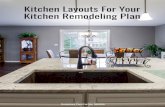 Kitchen Layouts for your Kitchen Remodeling Plan · L-shaped kitchens have one corner space for deep storage. Two countertops on joining perpendicular walls that form the L-shape