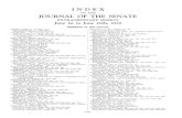 INDEX JOURNAL OF THE SENATEarchive.flsenate.gov/data/Historical/Senate Journals/1920s/1929/11B... · JOURNAL OF THE SENATE EXTRAORDINARY SESSION June 1st to June 20th, 1929 MEMBERS