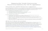 Opportunity Youth Community Recommendations for CV-4 ... · Opportunity Youth Community Recommendations for CV-4 Legislation 2 economy. With unemployment projected to hit at least