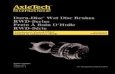 Dura-Disc Wet Disc Brakes RWD-Series Frein À Bain D'Huile RWD … · 2016. 9. 17. · RWD-Series Frein À Bain D'Huile RWD-Série Revised 10-03 Edité Octobre 03 Maintenance Manual
