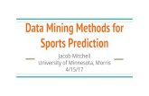 Sports Prediction · Authors prediction- human methods (SuperBru and OddsPortal) would be superior (null hypothesis) Conclusion- evidence showed random forests were at least as accurate