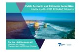 Public Accounts and Estimates Committee...2 Public Accounts and Estimates Committee Inquiry into the 2019‐20 Budget Estimates Investment in Energy, Environment and Climate Change