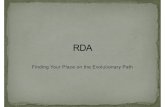 RDA Finding Your Place - dublincore.orgdublincore.org/groups/libraries/dc2008/20080924_RDAallSlides.pdf · 24/09/2008  · Finding Your Place on the Evolutionary Path . 1. Provide