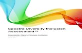 Spectra Diversity Inclusion...Interpersonal skills: putting inclusion into action Organization Knowing where the organization's commitment lies on diversity and inclusion matters greatly.