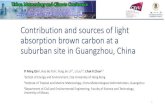 Contribution and sources of light absorption brown …...Contribution and sources of light absorption brown carbon at a suburban site in Guangzhou, China Yi Ming Qin1, Hao Bo Tan2,