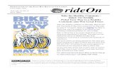 NEWSLETTER OF THE EAST BAY BICYCLE COALITION rideOn · a Napa Getaway. A Dahon folding bike will be awarded to a lucky Amtrak passenger, as well as participants in Oakland and East