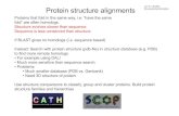 Jon K. Lærdahl, Protein structure alignments Structural ... · Transmembrane (TM) proteins Jon K. Lærdahl, Structural Bioinformatics •~30% of proteins in cells (but more than