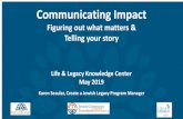 Communicating Impact - Home | Life & Legacy · Communicating Impact Figuring out what matters & Telling your story Life & Legacy Knowledge Center May 2019 Karen Secular, Create a
