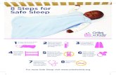 8 Steps for Safe Sleep - Cribs for Kids Headquarters · 22960 Cribs for Kids Poster_8.5x11_Vert_3.pdf 1 4/10/17 9:58 AM. Siempre coloque al bebé boca arriba para dormir. 8 Pasos