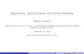 Algorithms, Data Science, and Online Markets€¦ · 2 Part II: Internet, Equilibria and Games 3 Part III: Games and solution concepts 4 Part IV: The complexity of nding equilibria