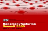 Nanomanufacturing Summit 2009 · 2009. 6. 4. · Nanomanufacturing is the controllable manipulation of materials structures, components, devices, and systems at the nanoscale (1 to
