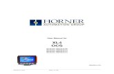 XL4 OCS - HornerJanuary 31, 2014 Page 1 of 120 User Manual for XL4 OCS HE-XC1E0 / HEXT251C100