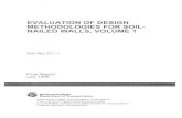 Evaluation of Design Methodologies for Soil-Nailed Walls · Title: Evaluation of Design Methodologies for Soil-Nailed Walls Author: Sunirmal Banerjee, Andrew Finney, Todd Wentworth,
