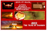 2013 2013storage.cloversites.com/peachtreecitychurchofchrist/documents/201… · 2013 The Year of Passion Give it back Passionate Relationship with God ... Evangelism University 19