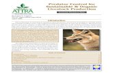 Predator Control for Sustainable & Organic Livestock Production see pg 11.pdf · These organizations do not recommend or endorse products, companies, or individuals. ATTRA is headquartered