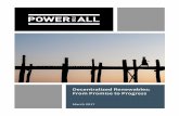 Decentralized Renewables: From Promise to Progress · 2018. 12. 28. · I. Executive Summary II. The Missing Link: Policy Implementation Gaps III. Learning from Leaders: Policy &