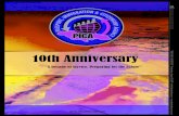 10th Anniversary - Passport Immigration and Citizenship Agency, PICA · Citizenship Agency (PICA) on the occasion of reaching your 10th anniver-sary milestone of service to the nation.
