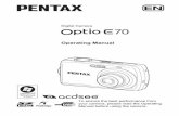 HOYA CORPORATION PENTAX Imaging Systems …...pixels is 99.99% or better, you should be aware that 0.01% or fewer of the pixels may not illuminate or may illuminate when they should