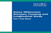 Gates Millennium Scholars Tracking and Longitudinal Study€¦ · GATES MILLENNIUM SCHOLARS TRACKING AND LONGITUDINAL STUDY YEAR 1 FINAL REPORT 1 1. INTRODUCTION The Gates Millennium