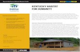 Kentucky Habitat for Humanity...housing units across Kentucky for low-and extremely low-income Kentuckians, amounting to $28 million in affordable housing throughout the Commonwealth