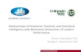 Relationships of Analytical, Practical, and Emotional Intelligence … · 2018. 11. 6. · Relationships of Analytical, Practical, and Emotional Intelligence with Behavioral Dimensions