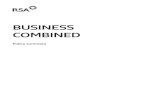 BUSINESS COMBINED - RSA Broker · 3 | Business Combined Policy Summary Business Combined Policy Summary Your policy is an annually renewable insurance underwritten by Royal & Sun