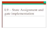 L9 – State Assignment and gate implementationdegroat/ECE3561... · L9 – State Assignment and gate implementation . States Assignment ... Slide 1 Author: Electrical Engineering