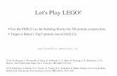 Let's Play LEGO!major/BCM6200/notes/baker.pdf · Let's Play LEGO! Use the PDB [1] as the building blocks for 3D protein construction. Target is Baker's Top7 protein (novel fold) [2].