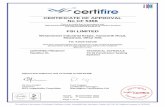 CERTIFICATE OF APPROVAL No CF 5368 - FSi Limited EL Wraps/CERTIFIRE - CF5368... · CERTIFICATE No CF 5368 FSI LIMITED Page 2 of 12 Signed E/055 Issued: 8th December 2015 Valid to:
