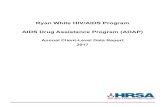 Ryan White HIV/AIDS Program AIDS Drug Assistance Program … · 2019. 9. 19. · ADR Annual Client-Level Data Report ii The Ryan White HIV/AIDS Program AIDS Drug Assistance Program